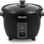 Aroma Housewares 1.5Qt. Rice & Grain Cooker (ARC-363NGB),Black,6-Cup Cooked / 3-Cup Uncooked