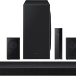 SAMSUNG HW-Q910B 9.1.2ch Soundbar w/ Wireless Dolby Atmos, DTS:X, Rear Speakers, Q Symphony, Built In Alexa/Voice Assistant, SpaceFit Sound, Airplay 2, Adaptive Sound, Game Pro Mode, 2022