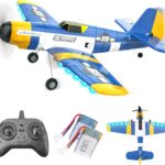 BEZGAR HQ089 RC Plane, Drones for Kids, 6-axis Gyro Remote Control Airplane, RC Helicopter, Easy Control for Beginners Toys with Colorful LED Navigation Lights