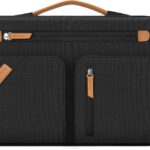 MOSISO 360 Protective Laptop Case 13.3 inch, 13-14 inch Laptop Sleeve Compatible with MacBook Air 13.6/Pro 13/Pro 14,HP Dell ASUS Lenovo, Side Open Carrying Bag with 4 Accessory Pockets & Belt, Black