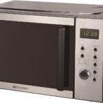 Emerson MW9005SS Compact Countertop Microwave Oven with Button Control, LED Display, 900W 5 Power Levels, 6 Auto Menus, Glass Turntable and Child Safe Lock, 0.9 Cu. Ft, Stainless Steel