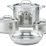 Cuisinart 7-Piece Cookware Set, Chef’s Classic Stainless Steel Collection, 77-7P1