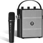 Wireless Voice Amplifier with Handheld Microphone, Portable Bluetooth Speaker Microphones for Teachers & Events, Wireless Karaoke Mic for Singing, PA System with Echo & Sound Effects S98 Pro