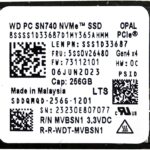 Oemgenuine WDC SN740 256GB M.2 2242 PCI-e 4.0 Gen 4x4NVME SSD Internal Solid State Drive Form Factor M Key Steam Deck – Up to 4000 MB/sec Sequential Read.