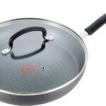 T-Fal Ultimate Hard Anodized Nonstick Fry Pan With Lid 12 Inch, Oven Broiler Safe 400F, Lid Safe 350F, Cookware, Pots and Pans, Kitchen Frying Pans, Skillets, Home, Dishwasher Safe, Black