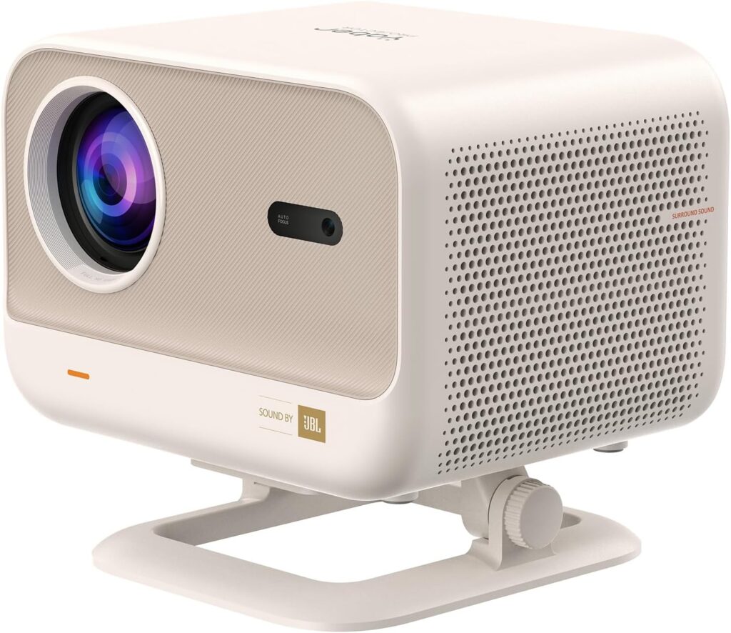 [Netflix-Licensed/Sound by JBL] Yaber L2 Plus Projector with WiFi and Bluetooth, Native 1080P Projector 4K Support, Auto Focus/Keystone Correction, Built-in Apps, Portable Proyector for Home & Outdoor