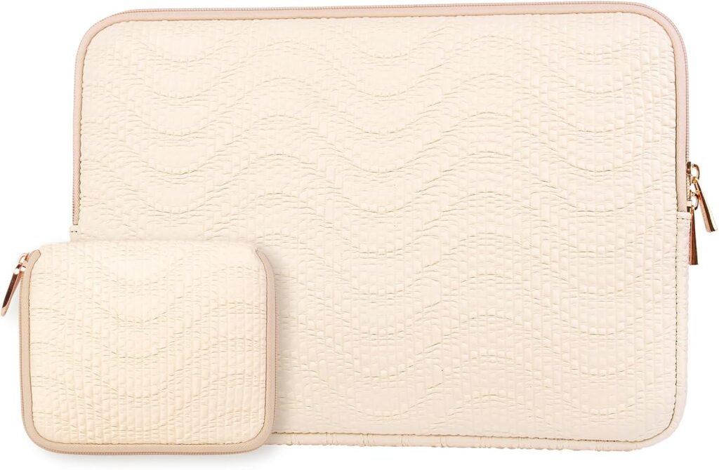 ARVOK 13 13.3 14 inch Laptop Sleeve Case for MacBook Air 13 inch/MacBook Pro 13 inch/MacBook Pro 14/HP Chromebook 13 inch, Water-Resistant Leather Case for HP/Dell/Lenovo/Asus/Acer/Samsung with Pouch