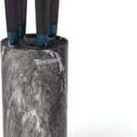 Hampton Forge 897344 Keen Black Marble 5-Piece Cutlery Set