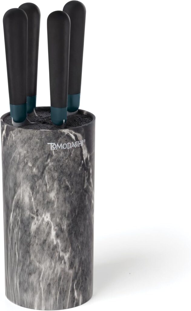 Hampton Forge 897344 Keen Black Marble 5-Piece Cutlery Set