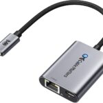 Cable Matters USB C to 2.5Gb Ethernet Adapter with 140W Charging, 2.5 Gigabit Network Speed, USB C to Ethernet Adapter Compatible with USB4, Thunderbolt 4/5, MacBook, Laptop, and USBC Devices
