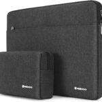 NIDOO 14 inch Laptop Sleeve Case Water Resistant Notebook Bag Protective for 15″ Surface Laptop 3 4/14″ Chromebook 3/14″ ThinkPad P14s T14 T14s L14 Gen 2/14″ Acer Chromebook Spin 514, Dark Grey