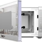 Total Chef 1.3 Cu Ft Microwave Oven – Compact Countertop Kitchen Appliance, Small Stainless Steel Microwave with Digital Touch, Pre-Set Functions, 12.8” Turntable, 1100 Watt