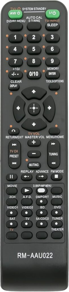 New RM-AAU022 Replace Remote fit for Sony Home Theatre System HT-SS2300 HTDDW5000 STR-DG520 STRKM7500 HTDDWG700 HT-SF2300 STR-KS2300