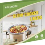 Slow Cooker Liners, 50 Cooking Bags Extra Large Disposable Pot Liner Plastic Bags for 6QT to 10QT Slow Cooker Cooking Pans, 14“ x 22”, 50 Liners