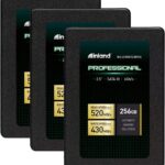 INLAND Professional 3 Pack 256GB SSD SATA III 6Gb/s 2.5″ 7mm TLC 3D NAND Internal Solid State Drive (3x256GB)