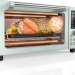Nuwave Bravo Pro Smart Air Fryer Toaster Oven Combo, Airfryer Convection Oven Countertop, 12-in-1 Functions with Quicker & Even Crisp Technology, 1800W, 50-450°F, PFAS-Free, 21QT, Mint