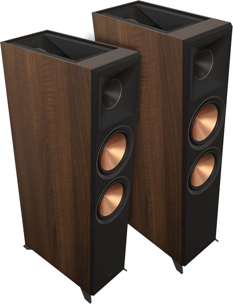 Klipsch RP-8060FA II Pair of Floorstanding Speakers, Walnut