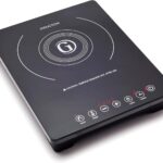 GreenPan 1800W Countertop Burner, Portable Induction Cooktop, Electric Hot Plate, Temperature Controls, LED Display, Programmable, Safety Lock, Pan Detection, Easy Clean Black Crystal Glass Surface