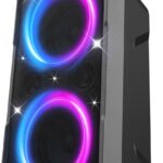 Portable Bluetooth Speaker: 240W Peak Powerful Loud Sound Deep Bass Wireless Boombox Large Subwoofer 15 Hours Battery Life Fast Charging with Led Light Show for Party Outdoor Camping Backyard