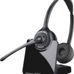 Plantronics PL-CS520 Binaural Wireless Headset System, Black/Silver