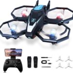 Drones for Kids with Camera, Remote Control Mini Drones for Adults with Altitude Hold, One-Key Take Off/Landing, 3 Speed Modes, Headless Mode, 2 Batteries 1080P HD RC Quadcopter for Boys and Beginners