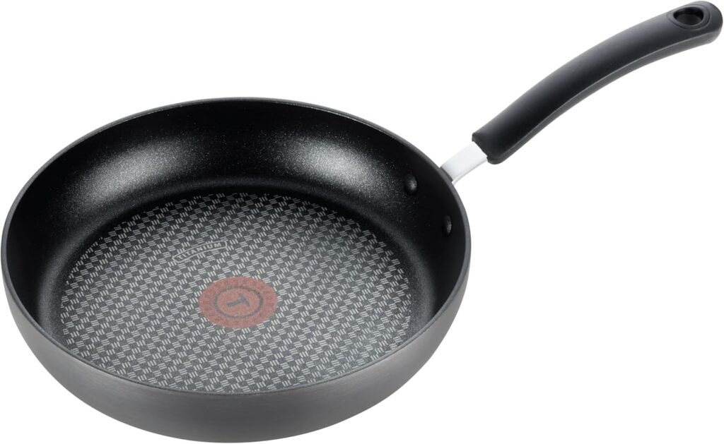 T-fal Ultimate Hard Anodized Nonstick Fry Pan 10.25 Inch Oven Safe 400F Cookware, Pots and Pans, Dishwasher Safe Black