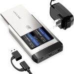 WAVLINK M.2 SSD Cloner, 20Gbps NVMe Cloner Dual-Bay SSD Enclosure, Tool-Free M.2 Duplicator for SSDs PCIe Sizes 2230/2242/2260/2280, Supports Offline Clone, Compatible with NVMe and AHCI, up to 8TB