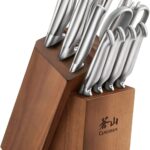 Cangshan Sanford Series 1027150 German Steel 12-Piece Knife Block Set, Acacia
