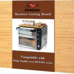 Bamboo Cutting Board Compatible with Ninja DCT401 DCT402 DCT451 Double Oven, Heat Resistant Cutting Board for Convection Toaster Oven, Air Fryer Accessories Compatible with Ninja Oven, Reclaim Space