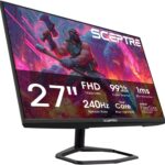 Sceptre New 27 inch 240Hz Gaming Monitor AMD FreeSync Premium HDMI x2 DisplayPort x2 1ms100% sRGB Build-in Speakers Machine Black 2026 (E275B-FWD240 Series)