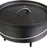 Camp Chef SDO10 10″ Double Black Seasoned Cast Iron Dutch Oven with Lid