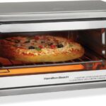 Hamilton Beach 4-Slice Toaster Oven with 5 Cooking Modes (Bake, Broil, Keep Warm Toast & Bagel) with Stay On & Auto Shutoff, 2 Rack Positions, 1100 Watts and 3 Accessories, Stainless Steel (31143)