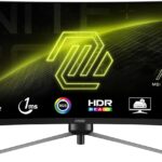 MSI MAG345CQR 34-inch 3440 x 1440 (UWQHD) Gaming Monitor, 180Hz, Adaptive-Sync, HDR Ready, HDMI, VGA Port, VESA Mountable, Tilt, 4-Side Slim Bezel, 1ms, Black