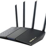 ASUS RT-AX1800S Dual Band WiFi 6 Extendable Router, Subscription-Free Network Security, Parental Control, Built-in VPN, AiMesh Compatible, Gaming & Streaming, Smart Home