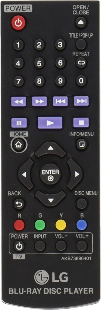 LG AKB73896401 Remote Control For BP200 AKB73896401 BD640 BP325W BP135W BP350 DVD Blu-Ray Disc Player