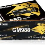 M.2 2280 NVMe SSD 1TB PCIe Gen 4, Up to 7300MB/s, SLC Cache & HMB, PS5/PC/Laptop Upgrade, Tailored for Gamers, Video Editors, High-End Creators, and AI Developers Demanding Blazing-Fast Speed GM988