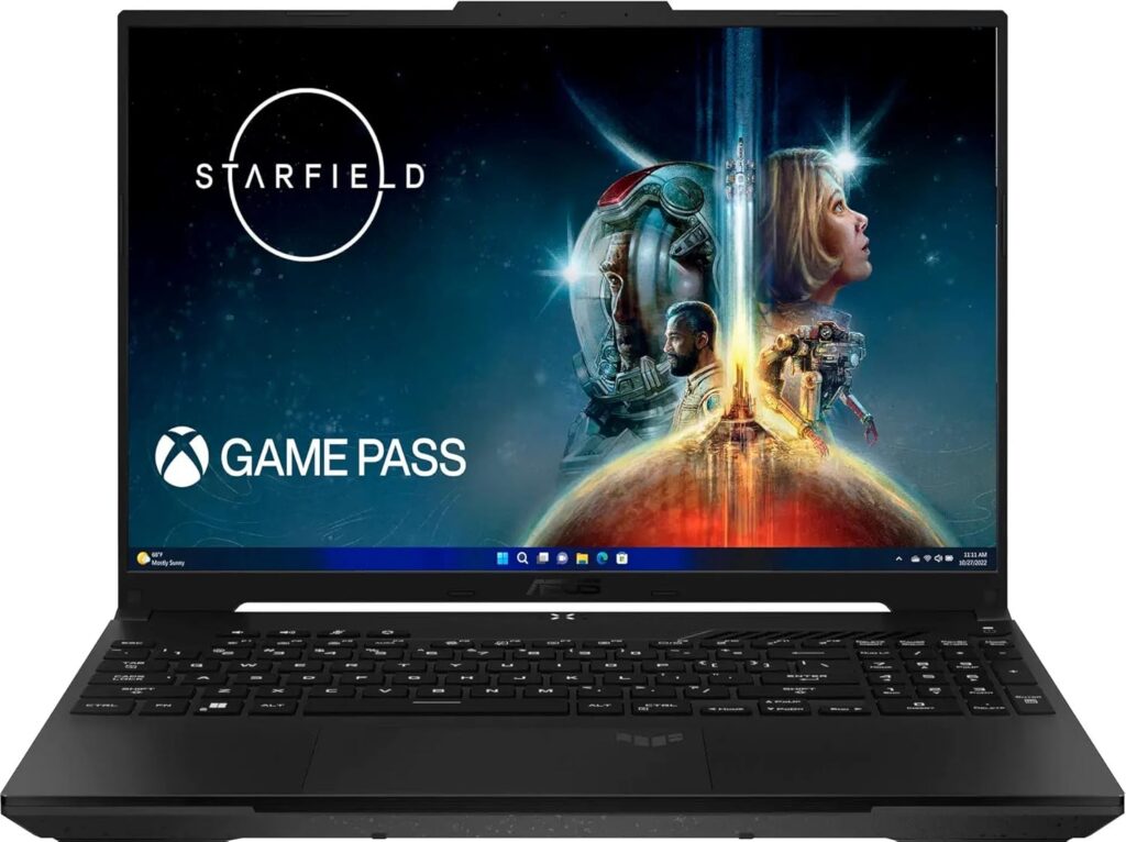 ASUS 2024 Gaming Laptop | TUF Gaming A16 | AMD 8-Core Ryzen 7 7735HS | AMD Radeon RX 7700S | 16GB DDR5 | 1TB SSD | 16″ 1920×1200 165Hz | Win11 Home – Wi-Fi 6 – BT 5.3 – Backlit KB – Off Black