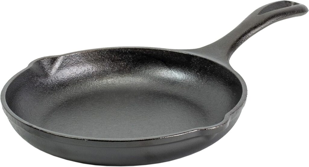 Lodge 8″ Cast Iron Skillet – Chef Collection – Perfect Sear – Ergonomic Handles – Superior Heat Retention – Cast Iron Cookware & Skillet