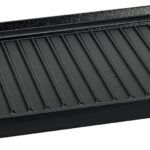 Amazon Basics Pre-Seasoned Cast Iron Reversible Rectangular Grill/Griddle, Black, 20 x 10.63 x 0.98 inch