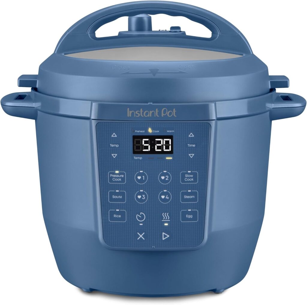Instant Pot RIO Chef Series 6 Qt Multi-Functional Electric Pressure Cooker With 13 Smart Programs, Easy-Release Lid, Nonstick Inner Pot & One-Touch Controls (Daydream Blue)