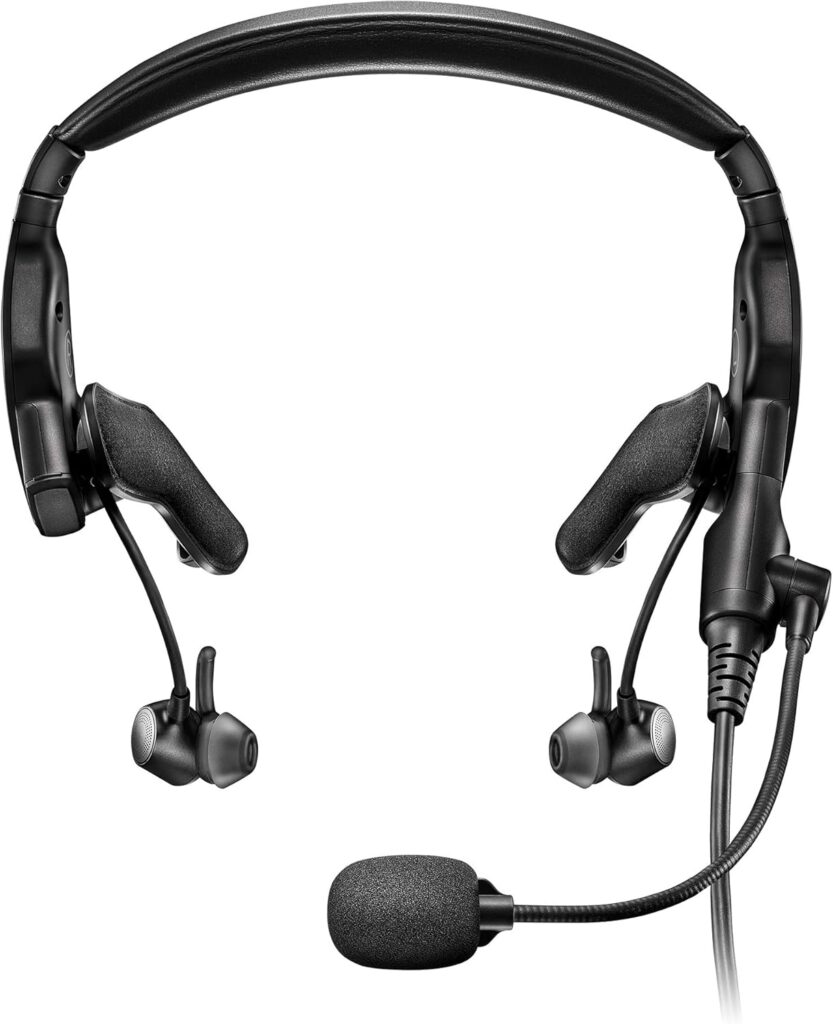 Bose Proflight Series 2 Aviation Headset with Bluetooth Connectivity, Dual Plug Cable, Black
