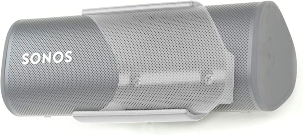 Spartan Mounts Compatible with SONOS Roam Bluetooth Speakers | Low Profile Wall Mount Anywhere Design for Home, Office, Studio, Garage, Dorm, Patio, Auto, Boat, Golf Cart