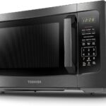 TOSHIBA ML-EM45P(BS) Countertop Microwave Oven with Smart Sensor and Position Memory Turntable, Function, 1.6 Cu.ft 13.6″ Removable Black Stainless Steel, 1200W
