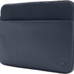 Incase A.R.C. Laptop Sleeve 14 Inch – MacBook Case with Faux Fur Lining, External Pocket – Fits MacBook Pro Air Lenovo Dell HP – Laptop Cover, Computer Case – Travel, Work, College – Navy
