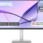 BenQ MA320U 32” 4K 3840×2160 Monitor for MacBook® Pro/Air, Dual USB-C, 90W Power Delivery, Mac Color Match, USB Hub, Brightness & Volume Control on Mac, Height & Tilt Adjustable Stand, P3 Color Gamut