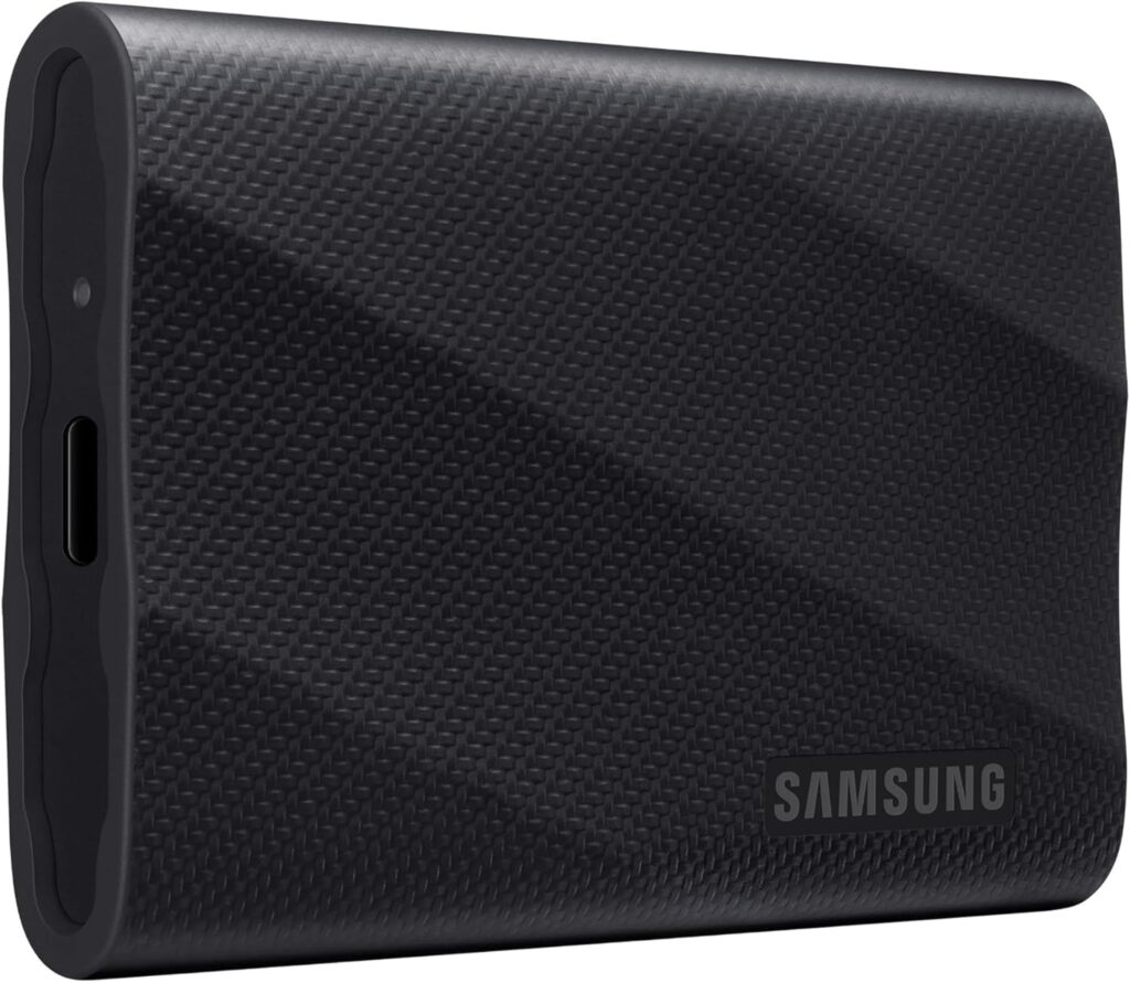 Samsung T9 Portable SSD 4TB, Up to 2,000MB/s, USB 3.2 Gen 2×2 External Solid State Drive, Up to 3 m Drop Resistant, for Creative Professionals, Youtubers, Content Creators, Mac Compatible, MU-PG4T0B