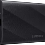 Samsung T9 Portable SSD 4TB, Up to 2,000MB/s, USB 3.2 Gen 2×2 External Solid State Drive, Up to 3 m Drop Resistant, for Creative Professionals, Youtubers, Content Creators, Mac Compatible, MU-PG4T0B