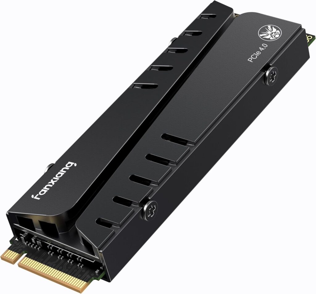 fanxiang S770 1TB NVMe M.2 SSD for PS5 – with Heatsink and DRAM, Up to 7300MB/s, PCIe 4.0, Suitable for PS5 Memory Expansion, Game Enthusiasts, IT Professionals