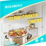 Slow Cooker Liners Small Size Pot Liners Disposable Cooking Bags Fit 1QT to 3QT Suitable for Slow Cooker and Oval & Round Pot (60Bags)
