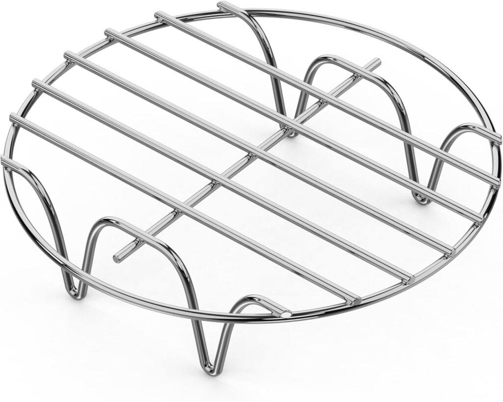 GSlife Instant Pot Steamer Rack – Stainless Steel Instant Pot Accessories, Steam Rack for 3, 6, 8 Qt Pressure Cooker, Cooking Cooling Steaming Baking Rack 7”, 1 Pack